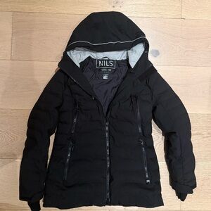 NILS Black Hooded Ski Jacket – Women’s – Insulated Resort Winter Coat